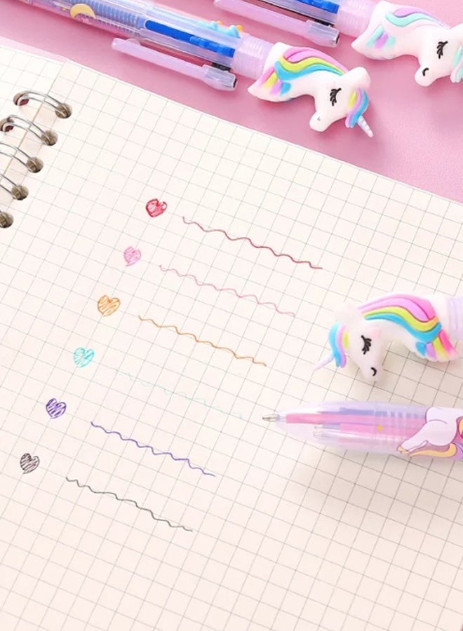 Miracle Empire Set kids with multi color unicorn pen, colours and 3 mask holders multicolour  - Image 4
