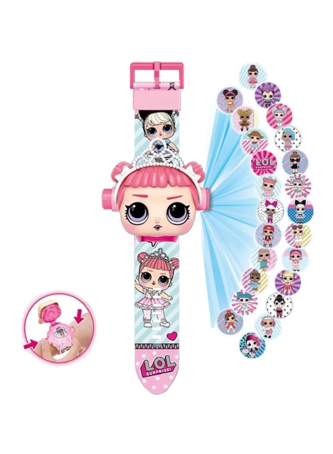 Miracle Empire - Watch With Image Projector, Pillow Cushion Room Decor And Hat For Beach Sunny School pink - Image 1