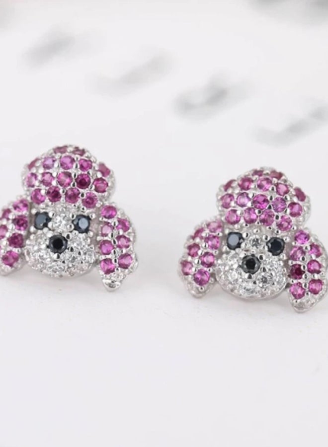 Puppy Dog Earrings pink  - Image 2