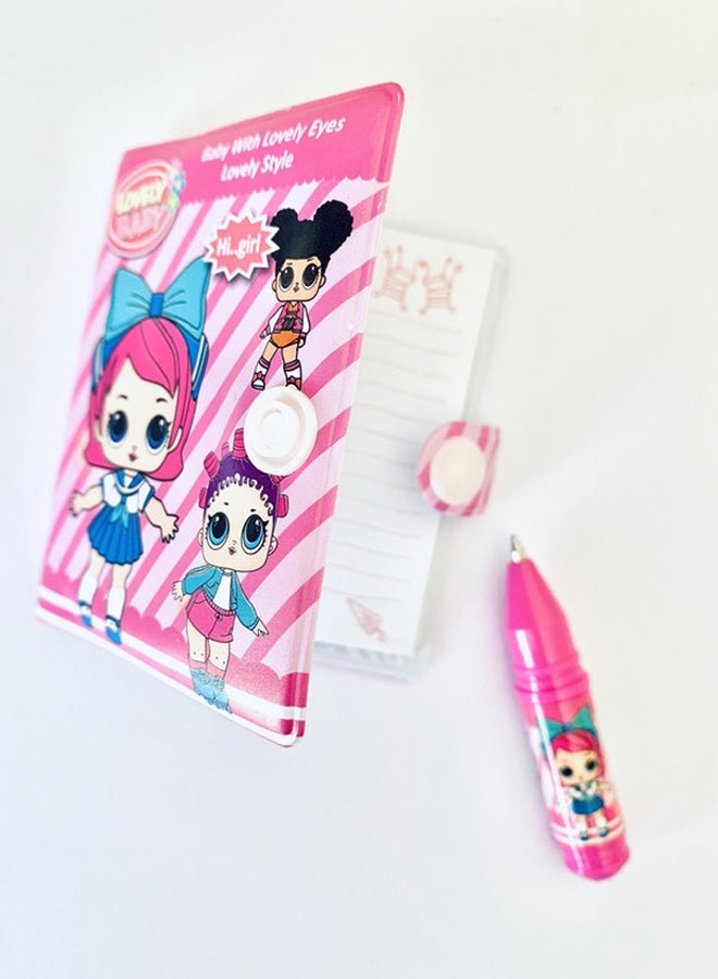 Miracle Empire Little dairy for girls school secret   gift with pen multicolour  - Image 2