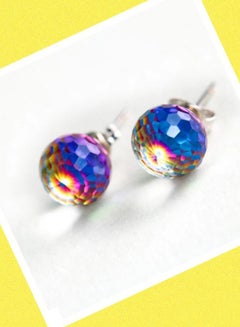 Miracle Empire Crystal earrings for woman girls changes color with light sun gift delicate party birthday holidays multicolour  - Image 3