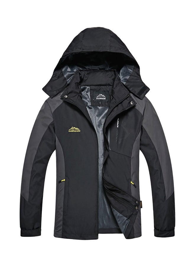 Fashion Sportswear Thin Outdoor Jackets (Size L) Black - Image 1