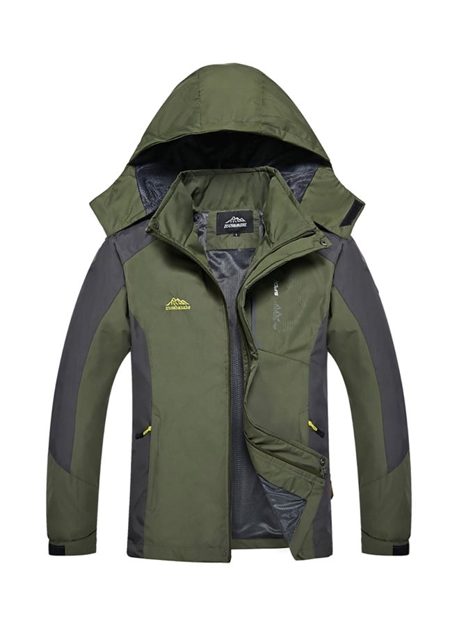 Fashion sportswear Thin outdoor Jackets Army green (Size L) Green - Image 1