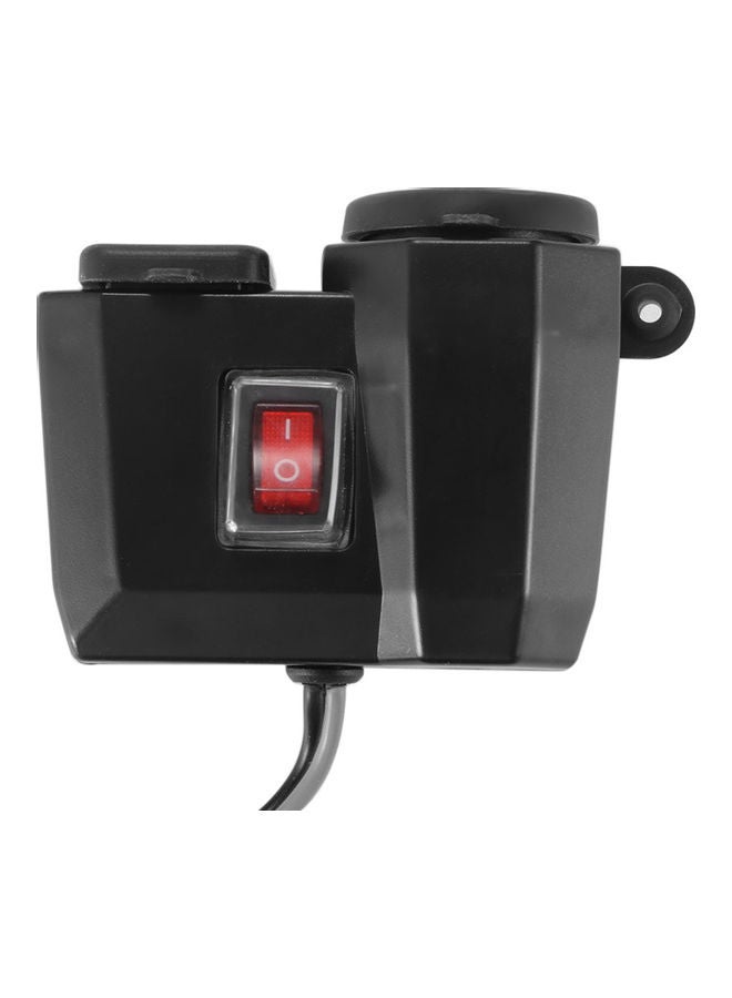 3 In 1 Motorcycle Dual USB Charger And Motorcycle Lighter With Digital Display Voltmeter - Image 5