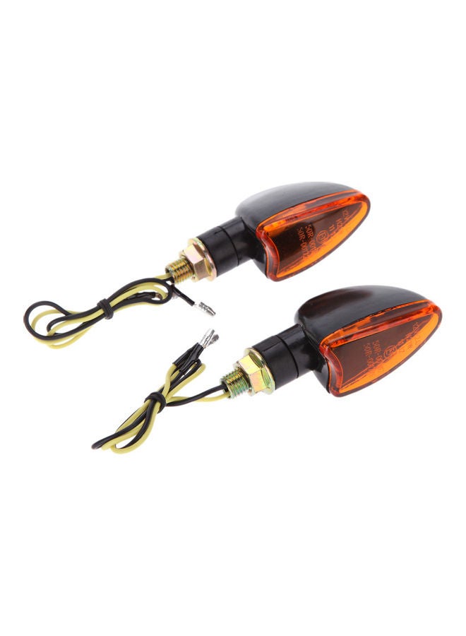 Generic - 4 Pieces Of 12V Motorcycle Bike  Bulb Amber Front And Back Turn Signal Indicator Light - Image 1