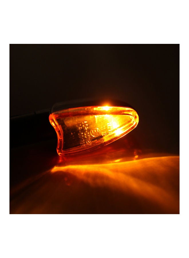 Generic - 4 Pieces Of 12V Motorcycle Bike  Bulb Amber Front And Back Turn Signal Indicator Light - Image 1
