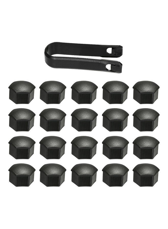 Generic - Wheel Nut Cap Replacement For Tesla Model 3 Wheel Nut Covers Lug Wheel Cap Lug Nut Cover Puller Kit 21pcs - Image 1