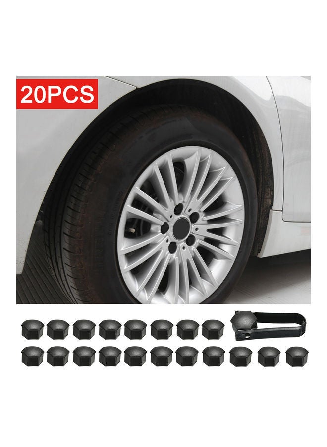 Generic - Wheel Nut Cap Replacement For Tesla Model 3 Wheel Nut Covers Lug Wheel Cap Lug Nut Cover Puller Kit 21pcs - Image 1
