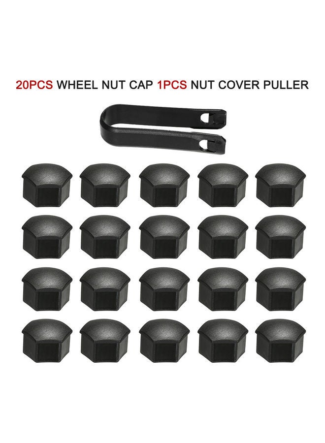 Generic - Wheel Nut Cap Replacement For Tesla Model 3 Wheel Nut Covers Lug Wheel Cap Lug Nut Cover Puller Kit 21pcs - Image 1