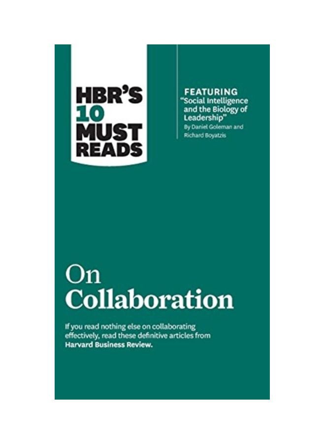 HBR'S 10 Must Reads: On Collaboration hardcover english - 02 Apr 2013 