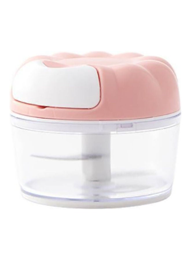 SAPU Multifunctional Hand-Held Vegetable Cutter Pink/Clear - Image 1