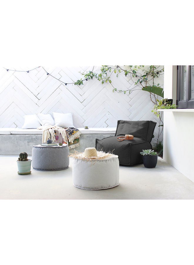 REGAL IN HOUSE Linen Bean Bag Dark Grey 90x90x90cm  - Image 4