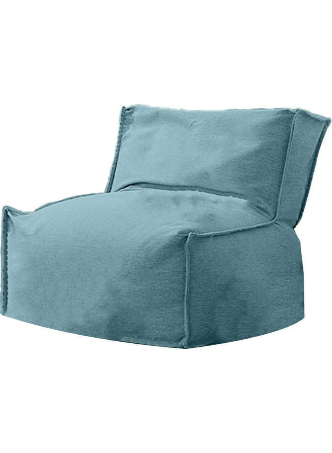 REGAL IN HOUSE Linen Bean Bag Microfiber Filler Light Blue 80 x 80 x 80cm  - Image 1