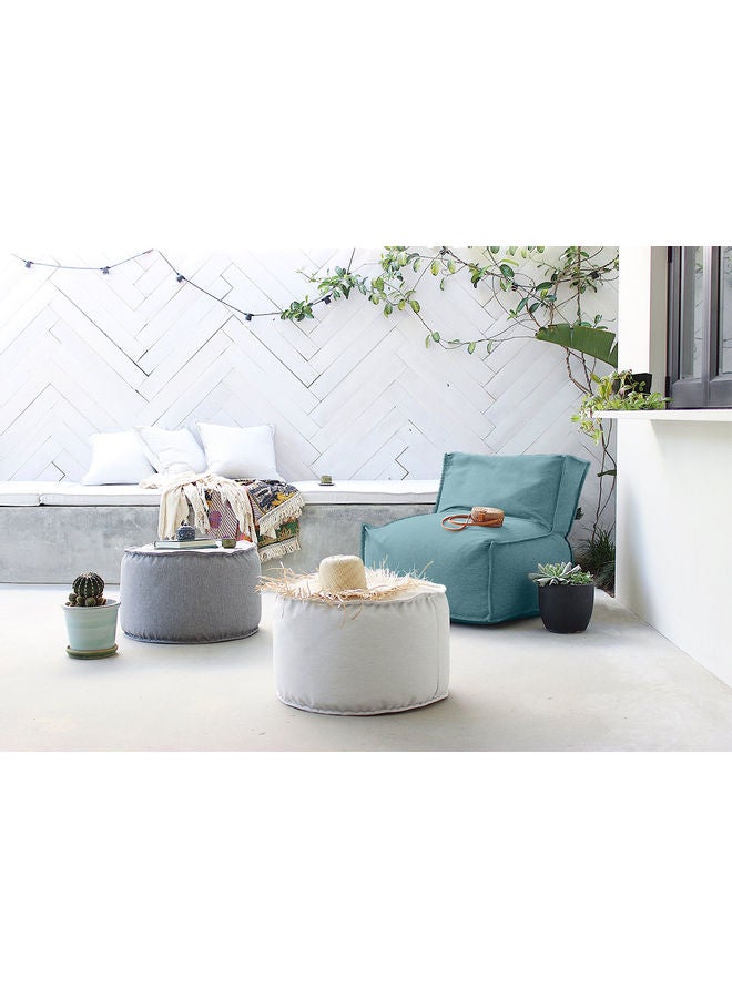 REGAL IN HOUSE Linen Bean Bag Microfiber Filler Light Blue 80 x 80 x 80cm  - Image 4