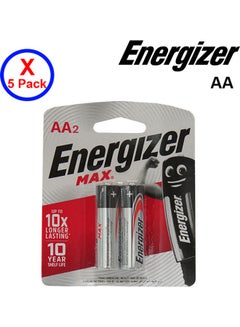 Energizer 5 Pack Of 2-Piece AA Battery multicolour  - Image 1