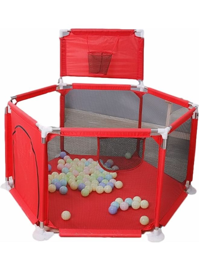 كول بيبي خيمة بسياج مزودة بحلقة للعب كرة السلة في الأماكن الداخلية - Image 4