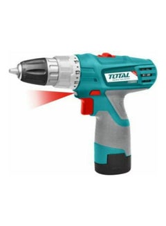 Total Tools Electric Cordless Drill Keyless Blue/Silver/Black  - Image 1