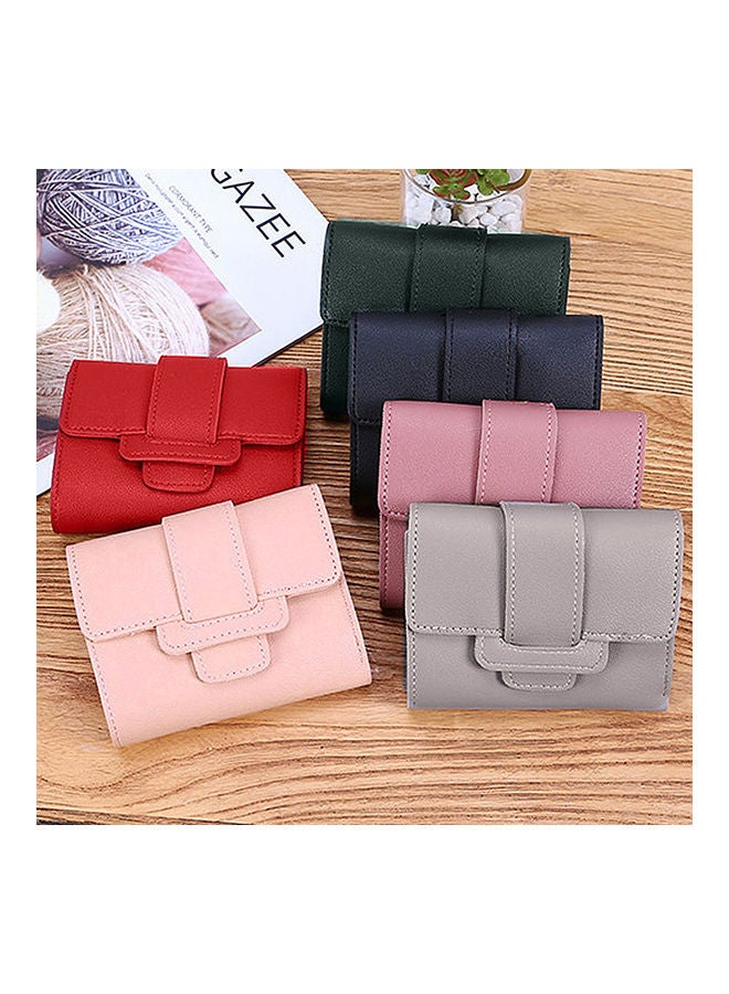 Faux Leather Wallet Light Grey - Image 2