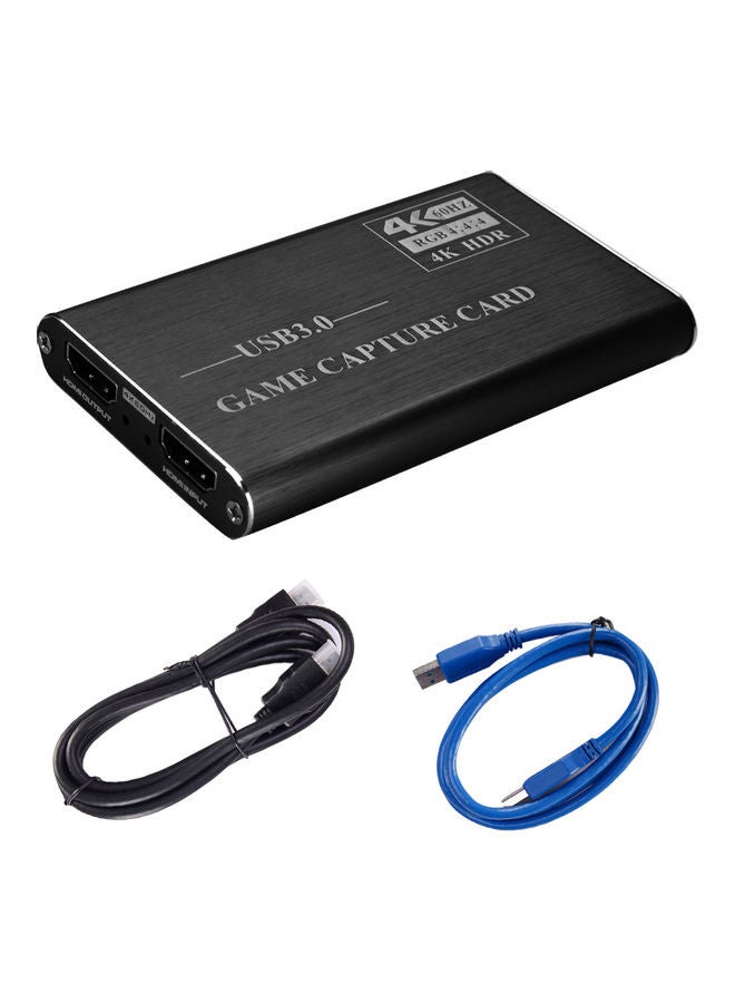 4K USB3.0 to HDMI Game Streaming Live Stream Broadcast Video Capture Card Dongle Silver Grey - Image 5