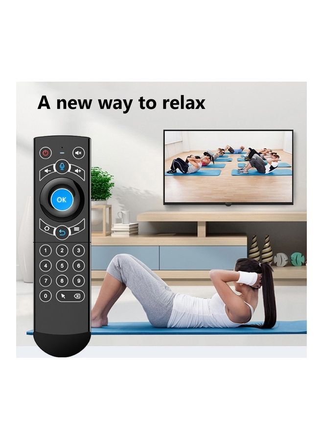 Generic - G21 Pro 2.4G Wireless Gyro IR Learning Voice Remote Control for X96 Mini H96 Max Black - Image 1