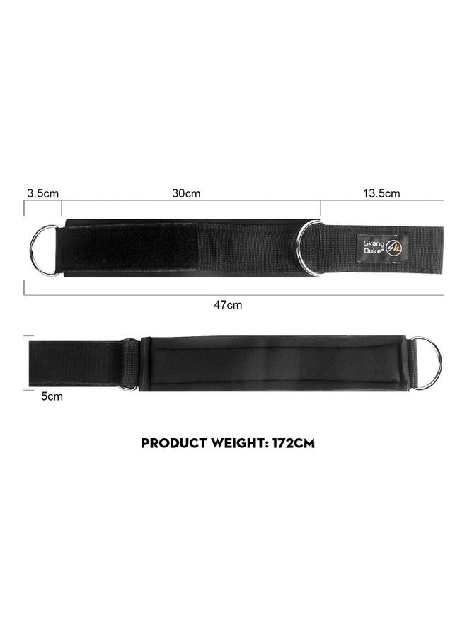 Rock Pow - Fitness Padded Ankle Straps for Cable Machines for Kickbacks Black 47X5X1cm 47X5X1cm - Image 1