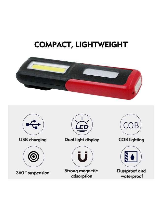 USB Rechargeable COB LEDs Working Light with Magnetic-base Portable Flashlight Night Lights Outdoor Hanging Hook Camp Light - Image 2