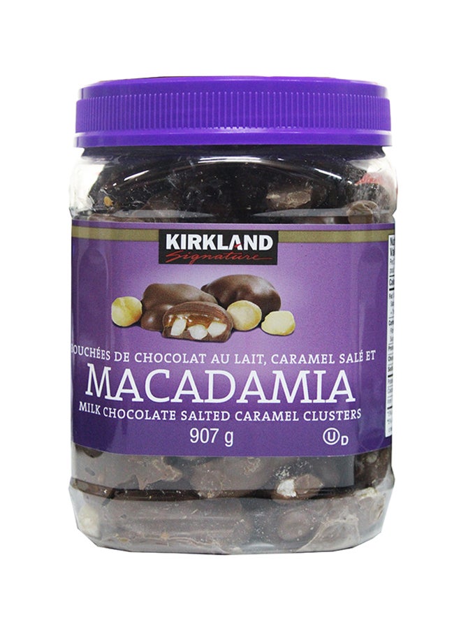 Kirkland Signature - Macadamia Clusters Salted Caramel Milk Chocolate 907grams - Image 1