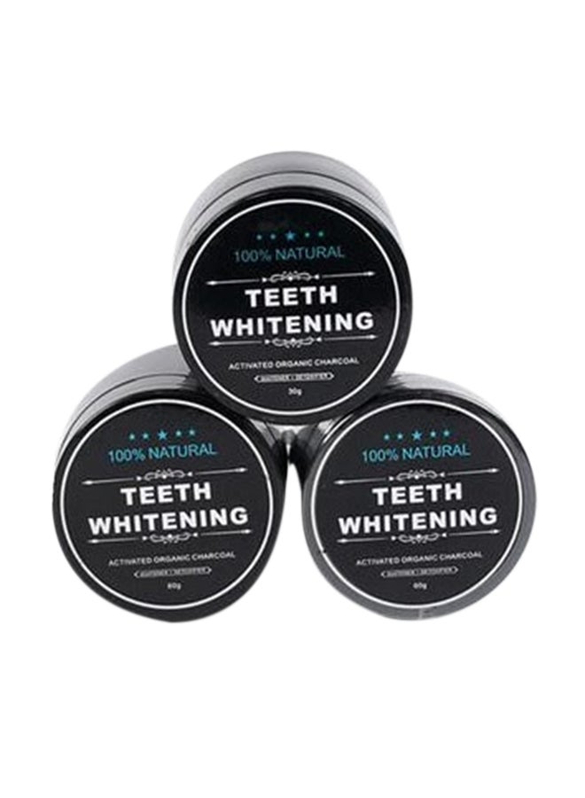 Pack of 3 Charcoal Teeth Whitening Powder Black 30grams - Image 1