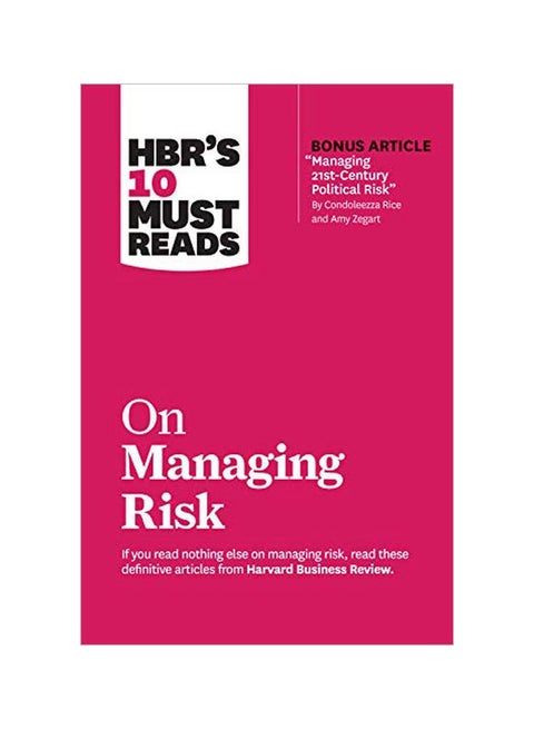 HBR's 10 Must Reads On Managing Risk Paperback English - 43991