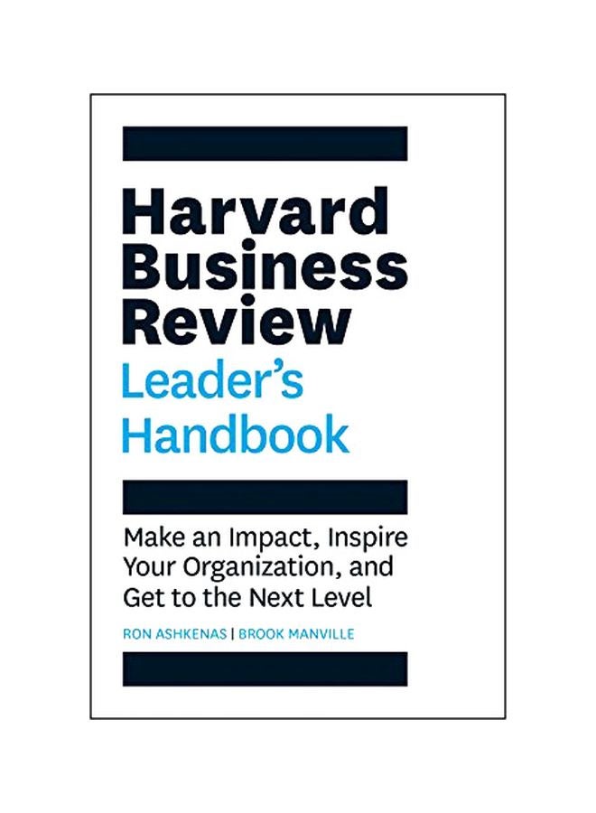 null - The Harvard Business Review Leader's Handbook: Make An Impact, Inspire Your Organization, And Get To The Next Level Paperback English by Ashkenas, Ron - 38543 - Image 1