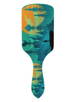 Future Cyborg Space Station Printed Hair Brush Multicolor