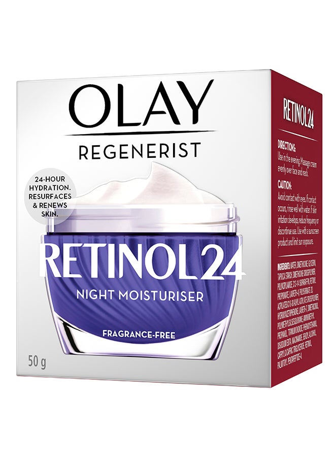 Olay Regenerist RETINOL24 Moisturiser Cream 50grams  - Image 3