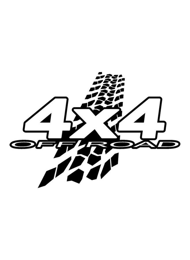 ملصق عاكس بتصميم مضحك يحمل عبارة "4X4 Off-Road" لنافذة أو جسم السيارة، يمكنك لصقه بنفسك - Image 1