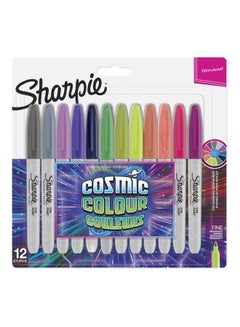 Sharpie 12-Piece Cosmic Color Permanent Marker Set Multicolour 