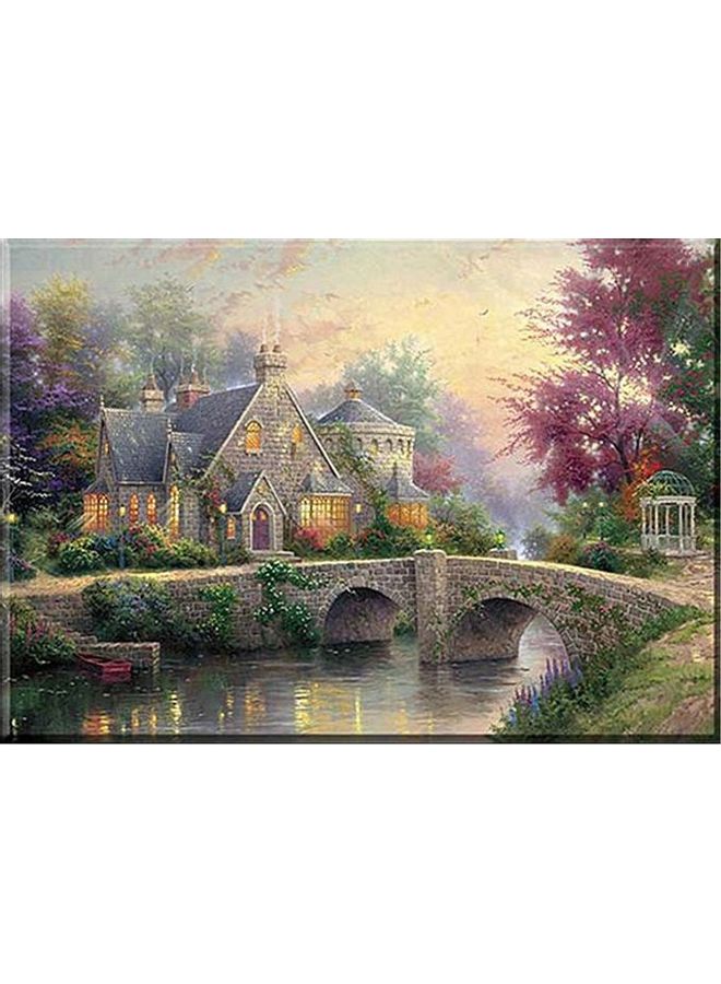 Fast Print Landscape & Nature Design Framed Vinyl Tableau Multicolor 35x50cm 