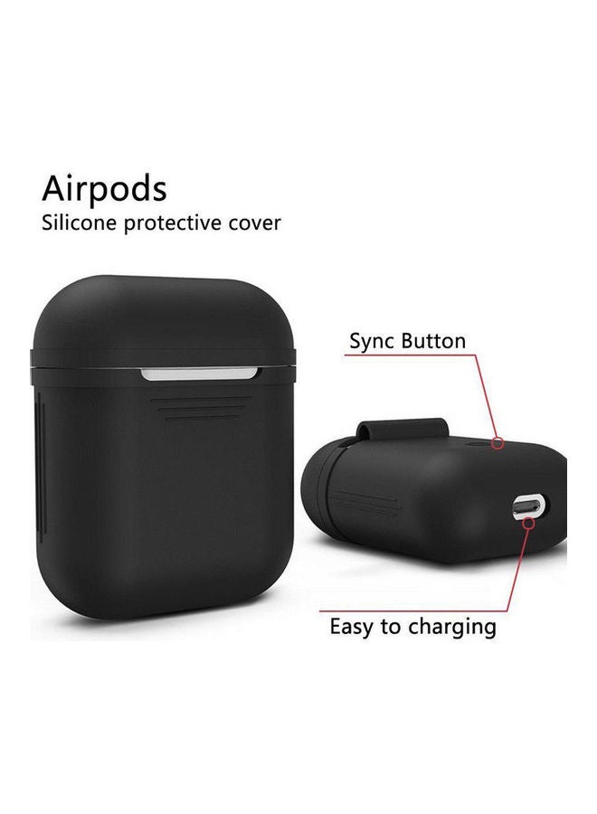 Wireless Bluetooth Headsets Protection Set For  Apple AirPods black - Image 2