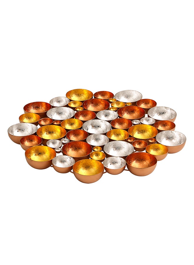 Madhoor Table Top Tealight Holder Copper/Gold/Silver 60x60x5cm  - Image 1