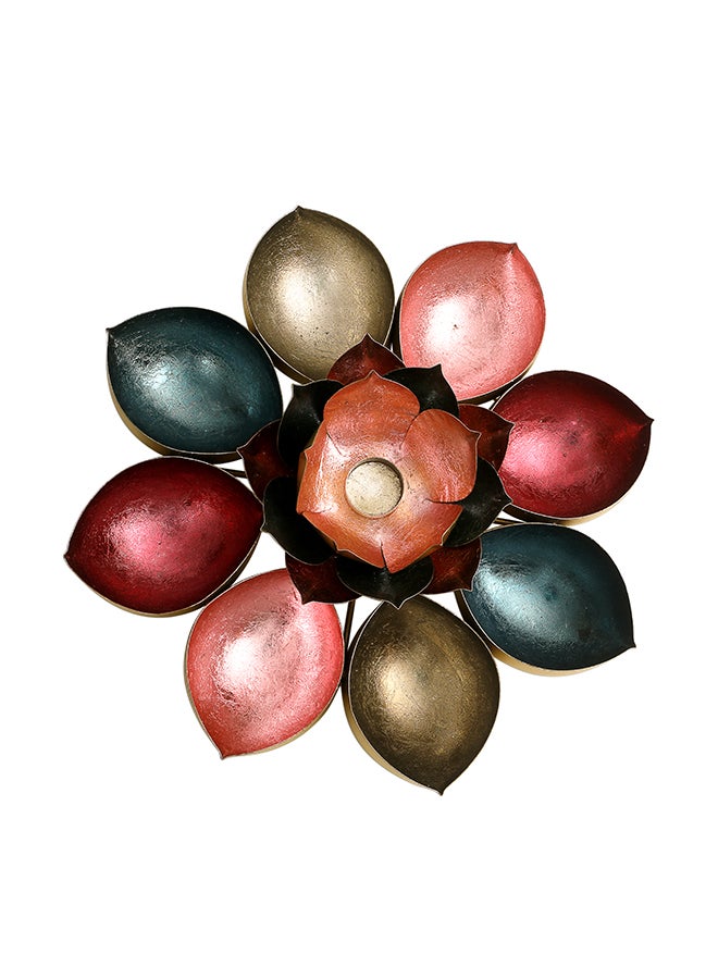 Madhoor Lotus Design Table Top Tea Light Holder Multicolour 45x45x3cm  - Image 2