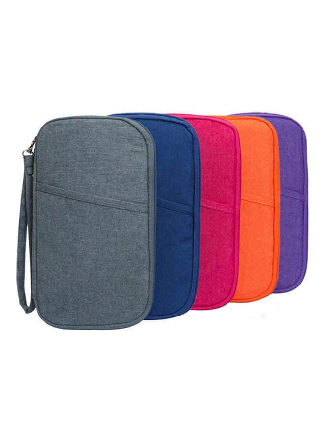 Generic - Unisex Waterproof Credit ID Card Storage Bag Travel Wallet Passport Holder Pouch Purple - Image 1