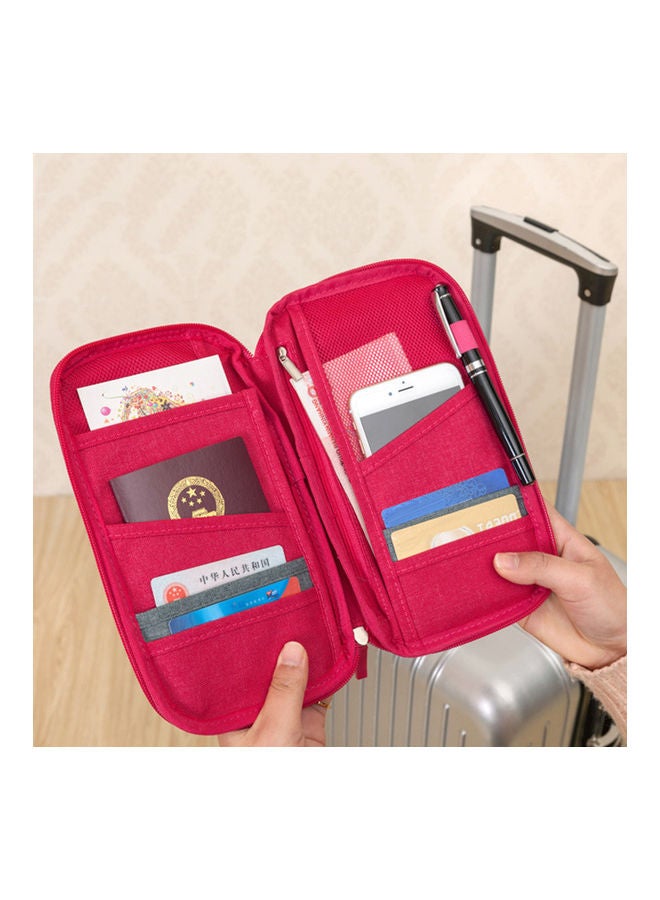 Generic - Unisex Waterproof Credit ID Card Storage Bag Travel Wallet Passport Holder Pouch Purple - Image 1