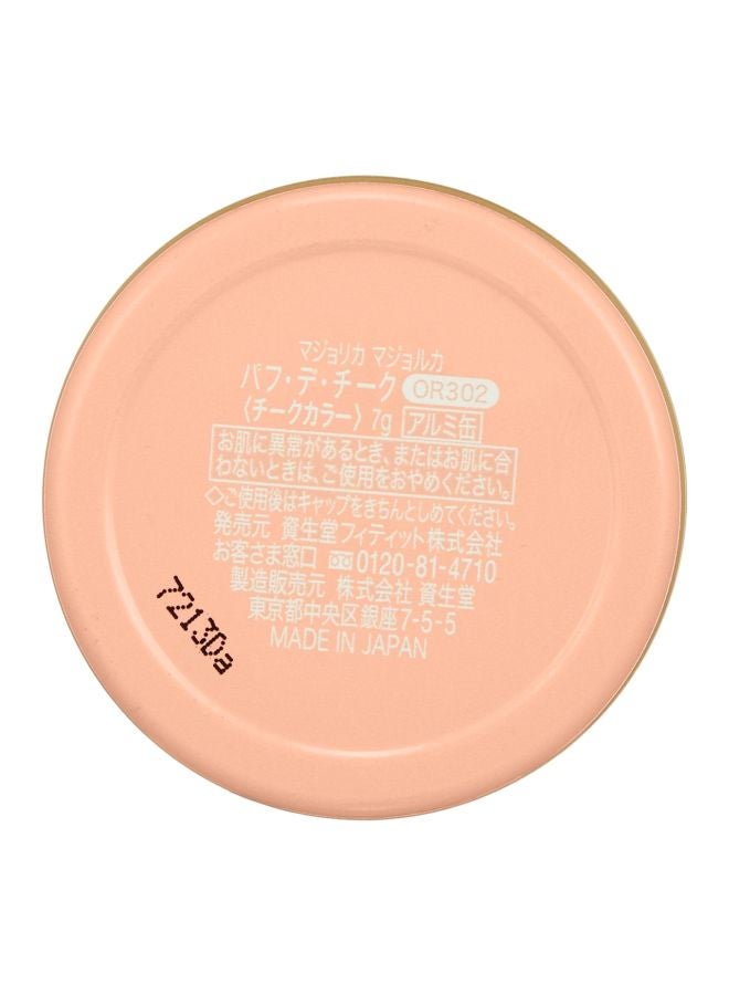 Shiseido - Majolica Majorca Puff De Cheek Blush OR302 - Image 1