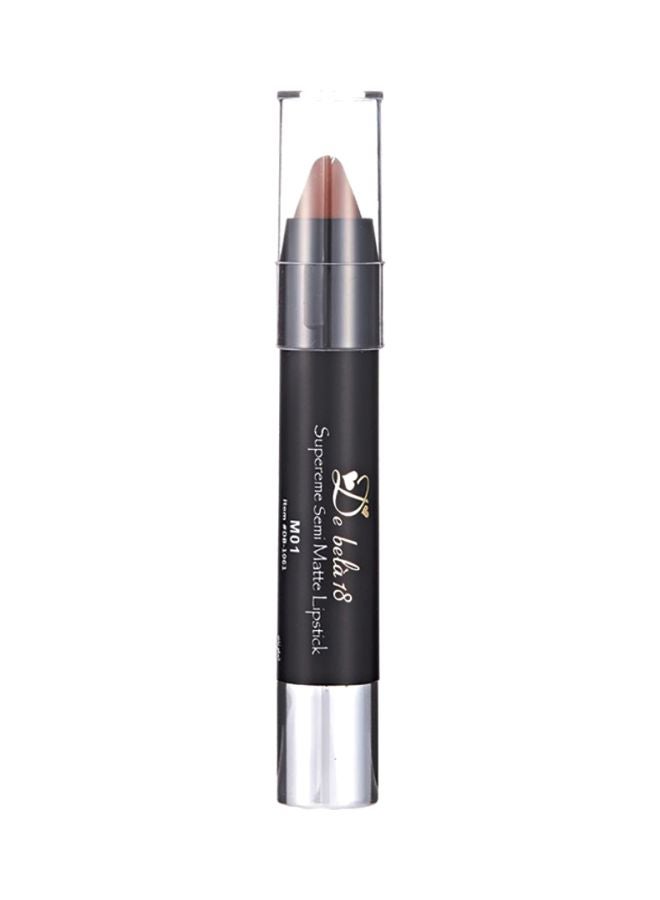 De Bela 18 Supereme Semi Matte Lipstick M01 Brown  - Image 1