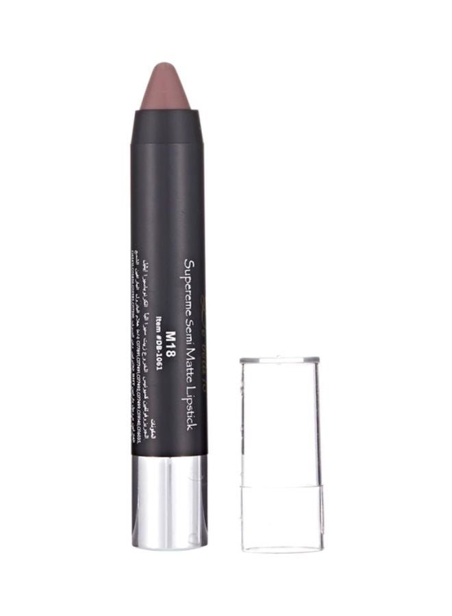De Bela 18 Supereme Semi Matte Lipstick M18 Brown  - Image 1
