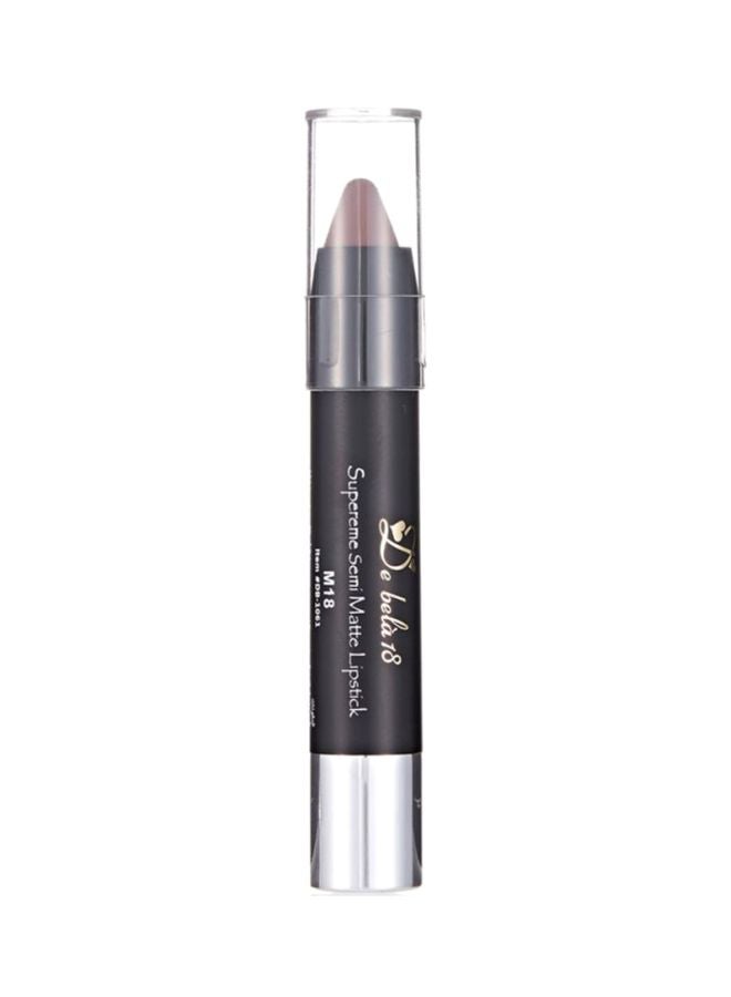 De Bela 18 Supereme Semi Matte Lipstick M18 Brown  - Image 2