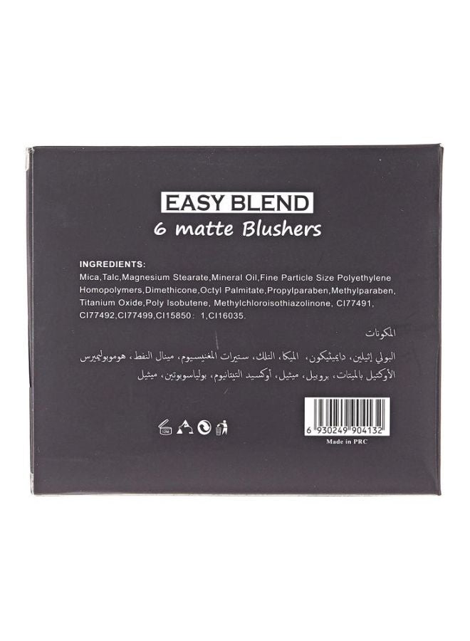 Easy Blend 6 Matte Blushers 1046/3 - v1604327283/N18791342A_5