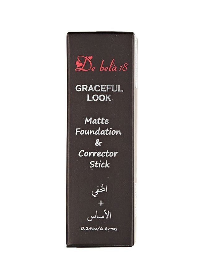 De Bela 18 Matte Foundation With Corrector Stick 5 Beige 5 Beige  - Image 2
