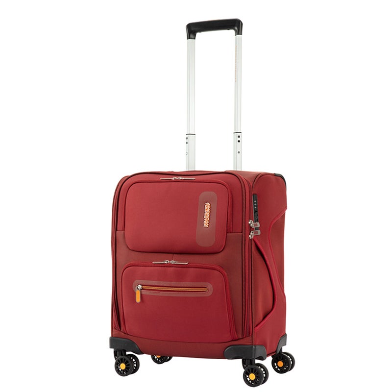 AMERICAN TOURISTER Maxwell Small Cabin Luggage Trolley Bag 20 inch Purple  - Image 1
