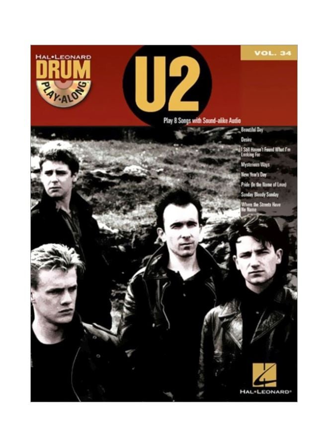 U2: Drum Play-Along, Volume 34 Paperback English - 41974