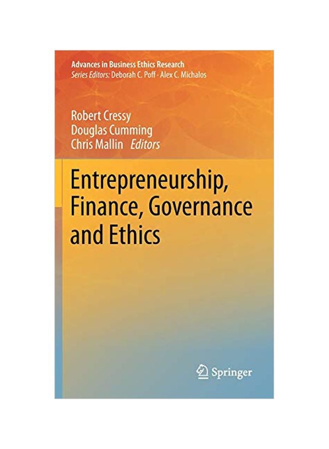 Entrepreneurship, Finance, Governance And Ethics hardcover english - 08 Nov 2012 