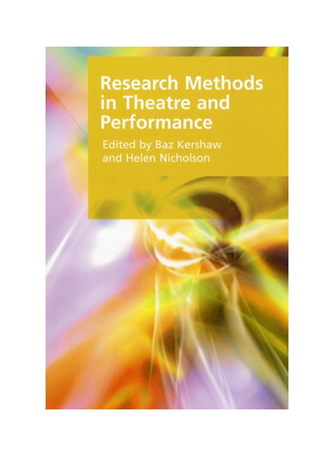 Research Methods In Theatre And Performance Paperback English - 40695 